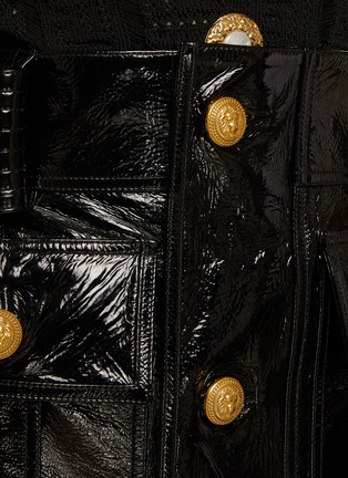  - BALMAIN - 腰带饰漆皮半裙