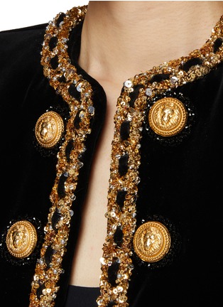  - BALMAIN - 亮片刺绣外套