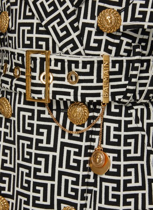  - BALMAIN - MONOGRAM 系带大衣