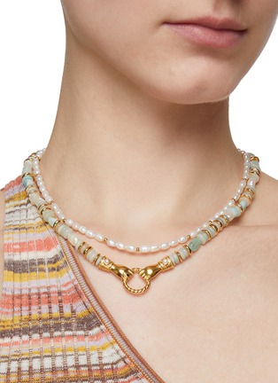 模特儿示范图 - 点击放大 - MISSOMA - 小粒珍珠串珠项链