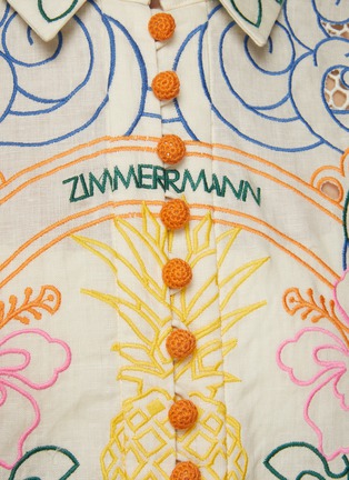  - ZIMMERMANN - 花卉印花贝壳边衬衫