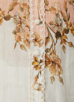  - ZIMMERMANN - CHINTZ 蝴蝶领结花卉印花上衣