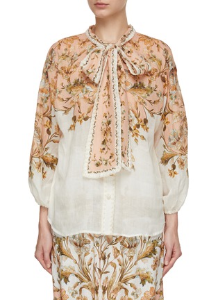 首图 - 点击放大 - ZIMMERMANN - CHINTZ 蝴蝶领结花卉印花上衣