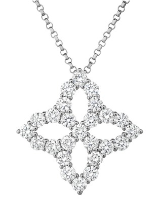 首图 - 点击放大 - ROBERTO COIN - ‘Diamond Princess’ 18K White Gold Diamond Ruby Necklace