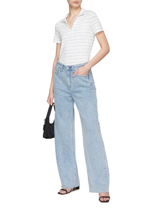 模特儿示范图 - 点击放大 - RAG & BONE - 无扣针织 POLO 衫
