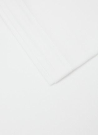 细节 –点击放大 - FRETTE - Cotone Super King Size Bottom Flat Sheet — White