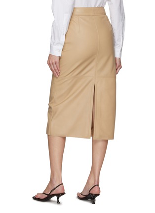 背面 - 点击放大 - THE FRANKIE SHOP - HEATHER 皮质铅笔裙