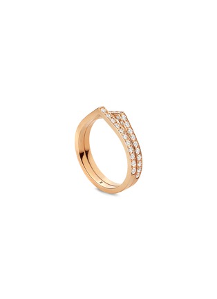 首图 - 点击放大 - REPOSSI - ‘Antifer’ 18K Rose Gold Double Band Earring