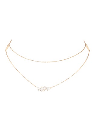 首图 - 点击放大 - REPOSSI - ‘Serti Sur Vide’ 18K Rose Gold Diamond Necklace