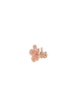 细节 - 点击放大 - MIO HARUTAKA - ‘Sakura’ 18k Rose Gold Diamond Pink Sapphire Earring