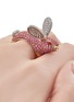 细节 - 点击放大 - MIO HARUTAKA - ‘Bunny’ 18k White Rose Gold Diamond Pink Sapphire Ruby Ring