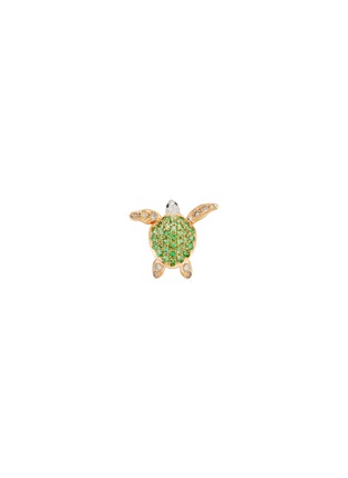 首图 - 点击放大 - MIO HARUTAKA - ‘Turtle’ 18k White Rose Gold Green Garnet Diamond Earring