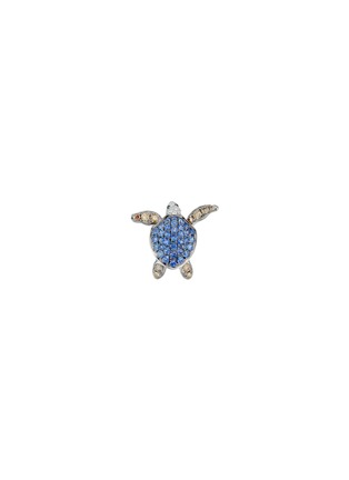 首图 - 点击放大 - MIO HARUTAKA - ‘Turtle’ 18k White Rose Gold Sapphire Diamond Earring