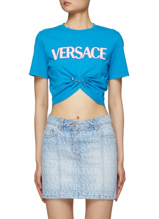 首图 - 点击放大 - VERSACE - 褶裥印花 T 恤