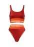 首图 - 点击放大 - BEACH RIOT - 条纹拼色泳衣套装