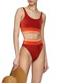 模特示范图 - 点击放大 - BEACH RIOT - 条纹拼色泳衣套装