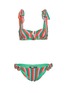 首图 - 点击放大 - BEACH RIOT - 拼色条纹毛圈布泳衣套装