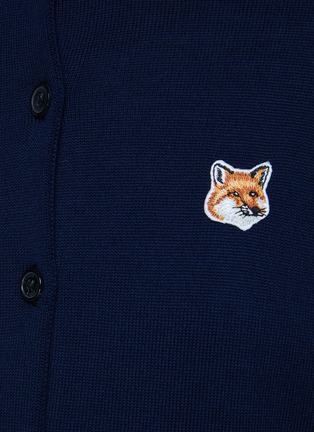  - MAISON KITSUNÉ - 狐狸头拼贴针织开衫