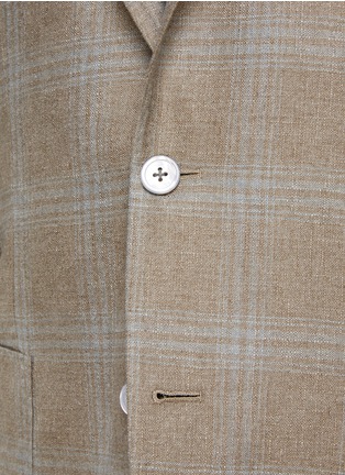  - RING JACKET - 平驳领单排扣格纹西服外套