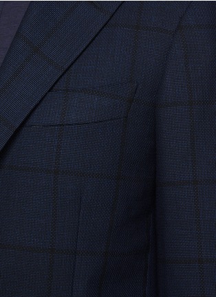  - RING JACKET - 平驳领单排扣格纹西服外套