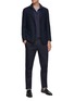 模特儿示范图 - 点击放大 - RING JACKET - 平驳领单排扣格纹西服外套