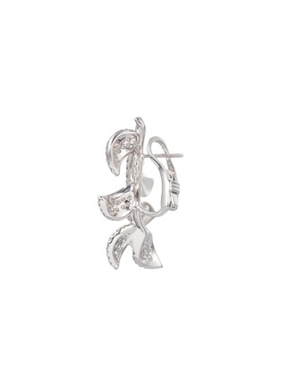 细节 - 点击放大 - MIO HARUTAKA - ‘Ivy’ 18K White Gold Diamond Earrings