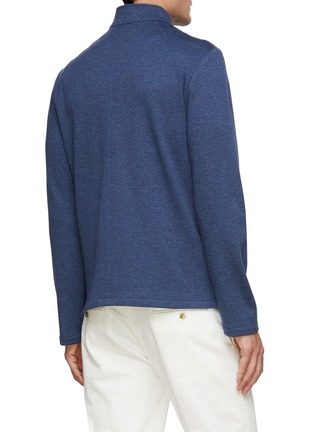 背面 - 点击放大 - EQUIL - 麂皮拼贴针织拉链夹克