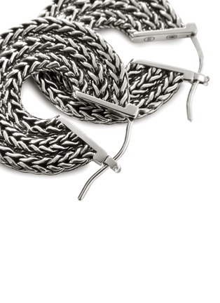 细节 - 点击放大 - JOHN HARDY - ‘Classic Chain’ Sterling Silver Hoop Earrings