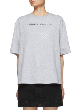 首图 - 点击放大 - PACO RABANNE - 仿水晶 LOGO T 恤