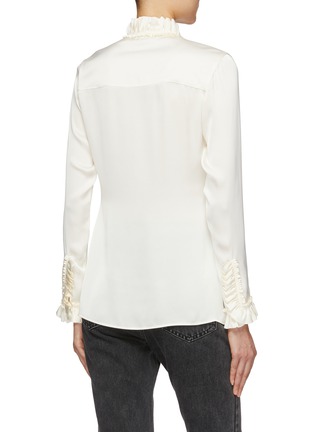 背面 - 点击放大 - PACO RABANNE - 荷叶边长袖衬衫
