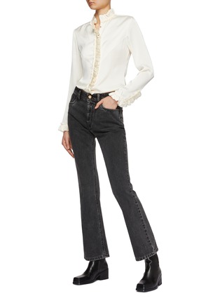 模特儿示范图 - 点击放大 - PACO RABANNE - 荷叶边长袖衬衫