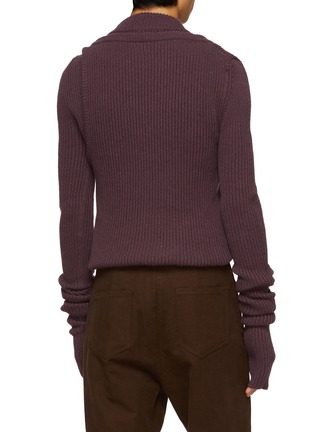 背面 - 点击放大 - RICK OWENS - 镂空解构针织衫