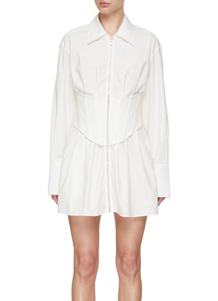 首图 - 点击放大 - DION LEE - 鱼骨衬衫连衣裙