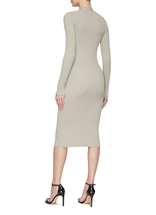 背面 - 点击放大 - DION LEE - 按扣饰罗纹针织连衣裙
