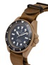 细节 - 点击放大 - CUSTOM T. WATCH ATELIER - ‘MOD Desert Edition’ Matte Black Dial Stainless Steel Case NATO Strap Watch