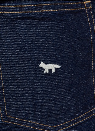  - MAISON KITSUNÉ - 狐狸刺绣牛仔短裙