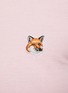  - MAISON KITSUNÉ - 狐狸头拼贴纯棉 T 恤