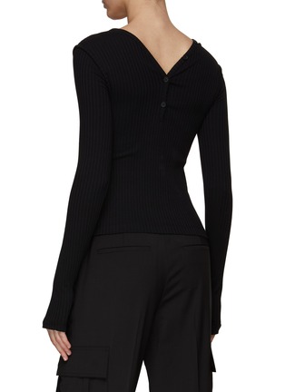 背面 - 点击放大 - HELMUT LANG - 排扣长袖 T 恤