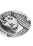 细节 –点击放大 - FORNASETTI - TEMA E VARIAZIONI 装饰瓷盘 N.221 — 黑色和白色