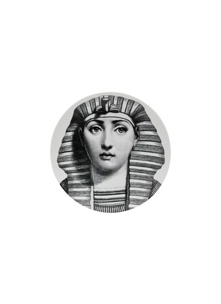 首图 –点击放大 - FORNASETTI - TEMA E VARIAZIONI 装饰瓷盘 N.221 — 黑色和白色