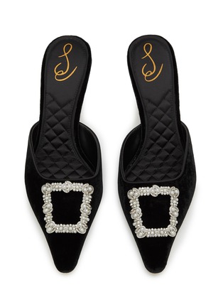 细节 - 点击放大 - SAM EDELMAN - BRIT LUSTER 2 丝绒穆勒高跟鞋