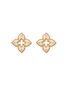 首图 - 点击放大 - ROBERTO COIN - VENETIAN PRINCESS 18K玫瑰金红宝石钻石花卉耳环