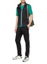 模特儿示范图 - 点击放大 - J.LINDEBERG - ‘Stuart’ Logo Trim Cuff Leg Pants