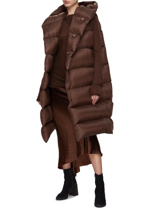 模特儿示范图 - 点击放大 - RICK OWENS - 拼接针织毛衣