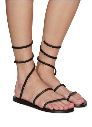 模特儿示范图 - 点击放大 - ANCIENT GREEK SANDALS - 镶水钻细带凉鞋