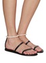 模特儿示范图 - 点击放大 - ANCIENT GREEK SANDALS - 仿珍珠细带凉鞋