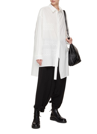 模特儿示范图 - 点击放大 - Y'S - 纽扣纯棉衬衫