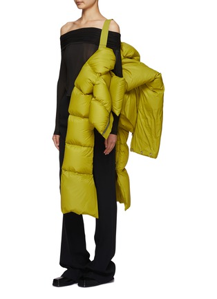 细节 - 点击放大 - RICK OWENS - 超长袖短款羽绒外套