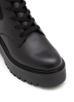细节 - 点击放大 - SAM EDELMAN - EVINA 系带真皮拼接靴