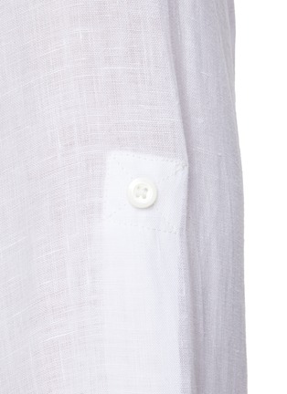  - BRUNELLO CUCINELLI - 中式领亚麻衬衫